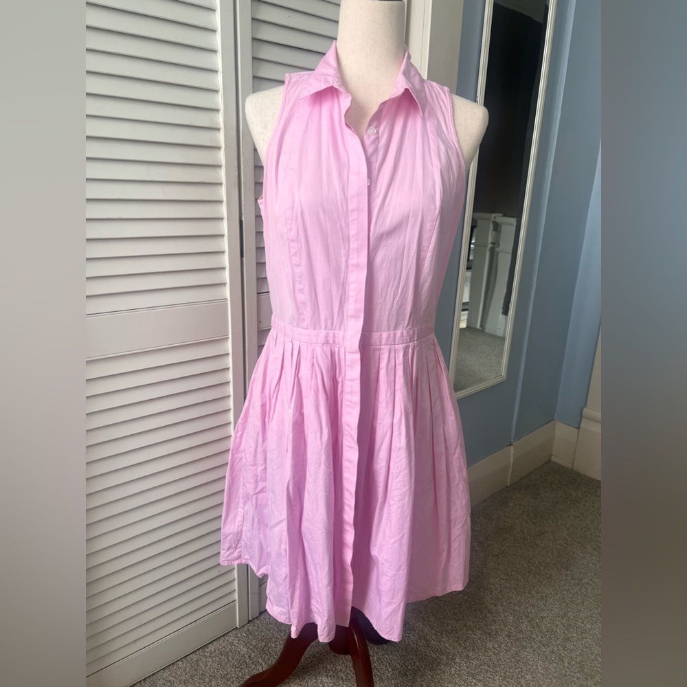 Ann Taylor pink sleeveless dress
